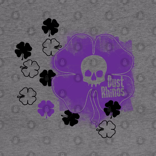 DR Skull and Shamrocks Purple by Dust Rhinos Swag Store